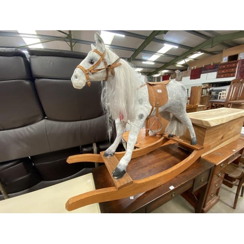 82 - A Kilpresco Product by T Irving Pugh of Spofforth, Harrogate rocking horse 112H 150W 45D