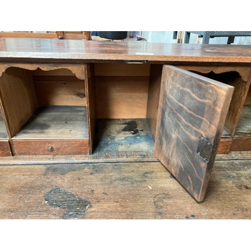 130 - 18th century oak bureau 108H 99W 30D