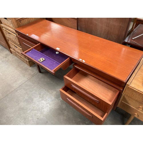 127 - Mid century G Plan teak dressing table 70H 149W 47D