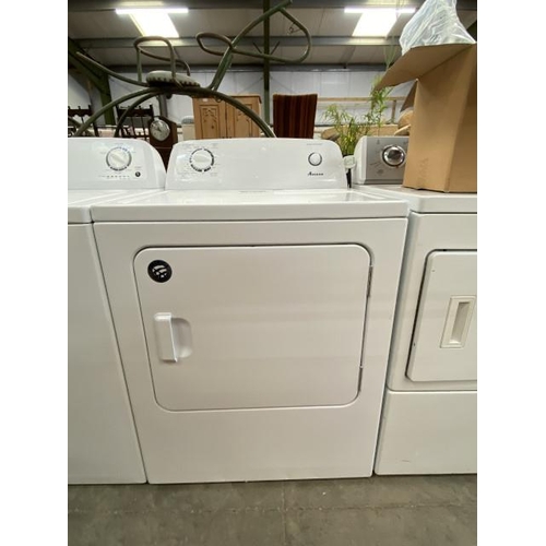 184 - AMANA DWJR-ELB-2406026-FM54 American tumble dryer (has an American plug, so a transformer will be re... 