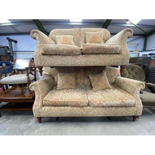 83 - Good quality 2 piece chenille upholstered suite (160W & 190W)