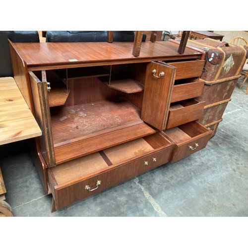 74 - Mid century 'Wrighton Unit Furniture' teak sideboard 93H 122W 51D (Please see additional photos)