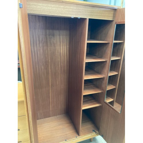 89 - Mid century John and Sylvia Reid 'Stag' C Range teak two door wardrobe 182H 92W 56D
(Please see addi... 