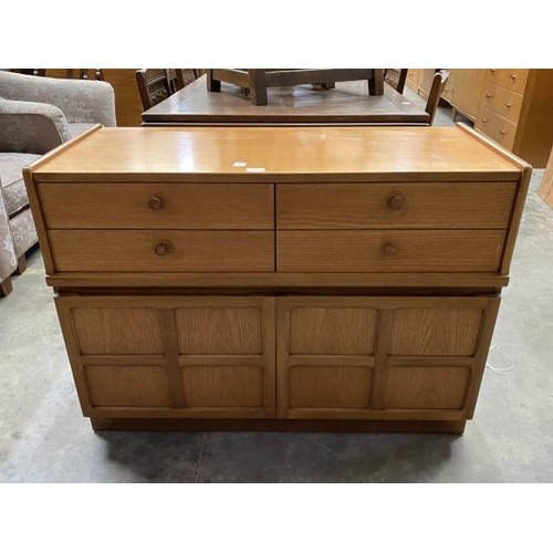 124 - Mid century Squares teak sideboard by Nathan 75H 102W 45D