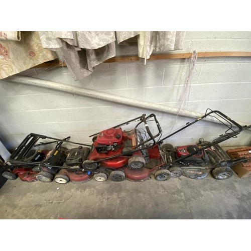 18 - Masport 850E, Honda GCV 160, TORO Commercial FJ180V, TORO 675 GTS & Rover Pro Cut 560 lawnmowers (al... 