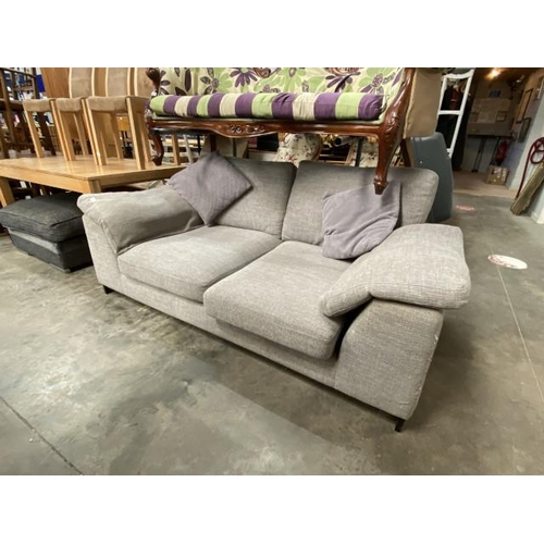 197 - Grey upholstered settee 190W