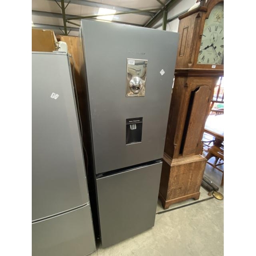 209 - Fridgemaster fridge freezer with water dispenser 175H 55W 55D