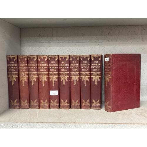 327 - Books; Volumes 1-10 The Children's Encyclopaedia edited by Arthur Mee