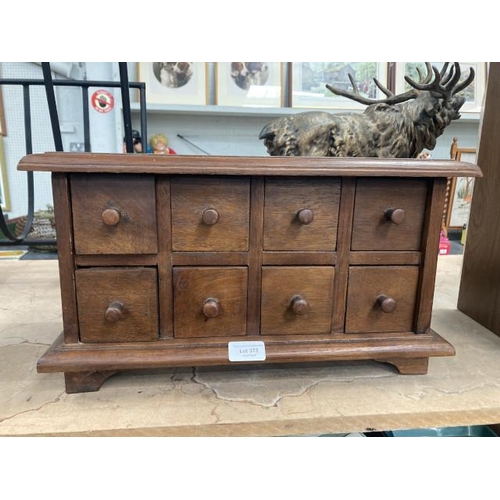 373 - Collectors 8 drawer chest 44W 25H 21D