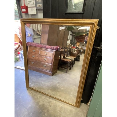 42 - Gilt framed mirror 130 x 107cm