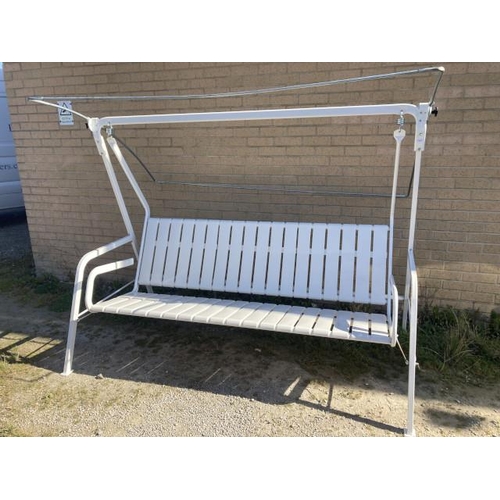 420 - Metal garden swing (New) 170H 210W 120D