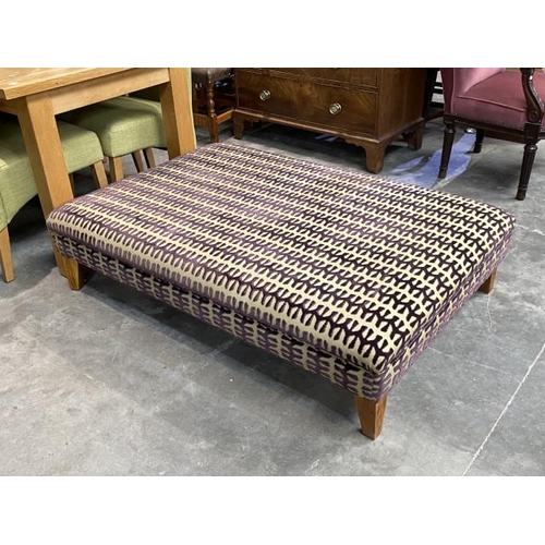 88 - Richard Grafton Interiors upholstered footstool/Ottoman 35H 140W 97D