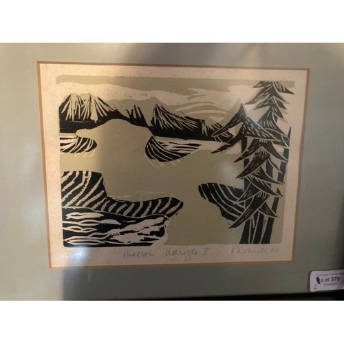 379 - 2 black framed prints - ‘Mellon Udrigle’ 2/40 and ‘Mellon Udrigle II’ 2/23, pencil signed by R Rober... 