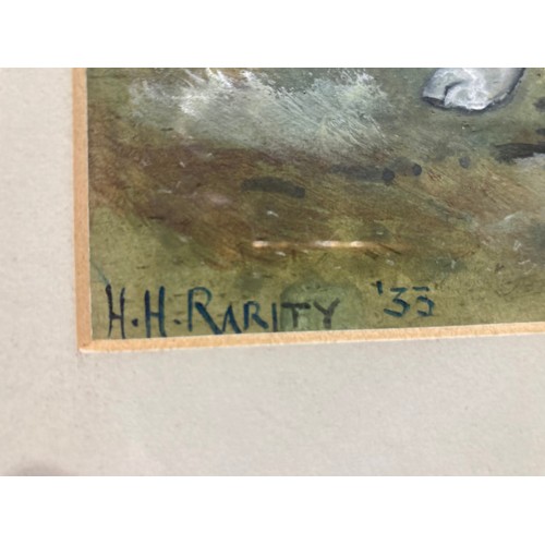 94 - Framed oil on board of ‘Hampshire Rarity 1935’ (Peterborough Fox Hound Show 1935) signed to bottom r... 