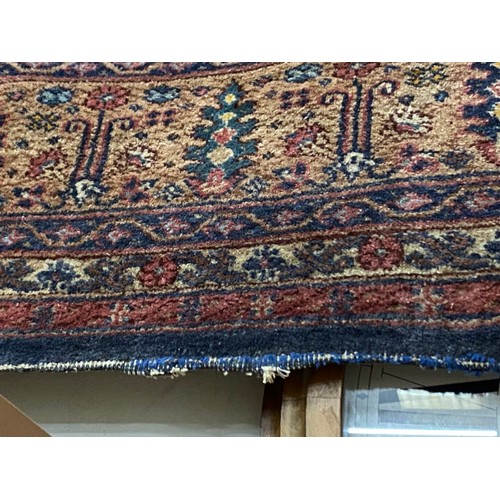 419 - Antique Persian carpet (worn in places/ tears, sold as seen) 390 x 320cm