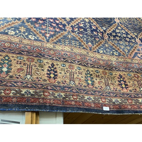 419 - Antique Persian carpet (worn in places/ tears, sold as seen) 390 x 320cm