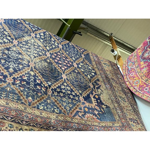 419 - Antique Persian carpet (worn in places/ tears, sold as seen) 390 x 320cm