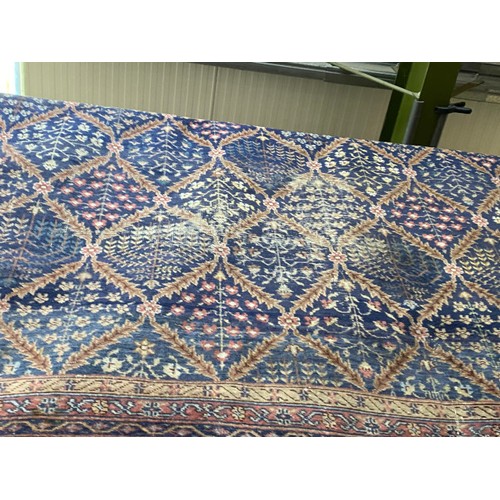 419 - Antique Persian carpet (worn in places/ tears, sold as seen) 390 x 320cm