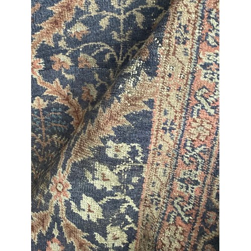 419 - Antique Persian carpet (worn in places/ tears, sold as seen) 390 x 320cm