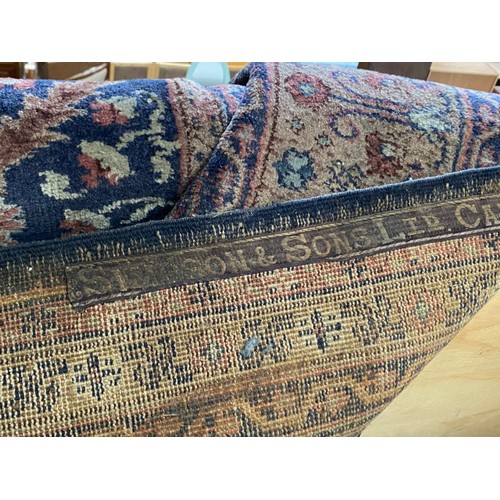 419 - Antique Persian carpet (worn in places/ tears, sold as seen) 390 x 320cm