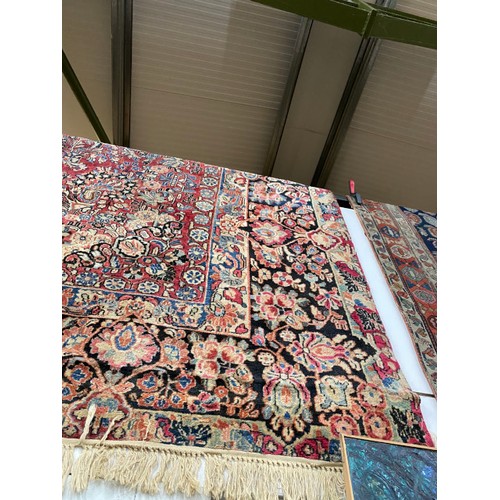 427 - Red ground Persian rug 440 x 315cm (as found)