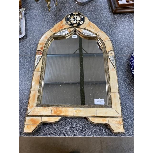 268 - Moroccan framed wall mirror 35x54cm