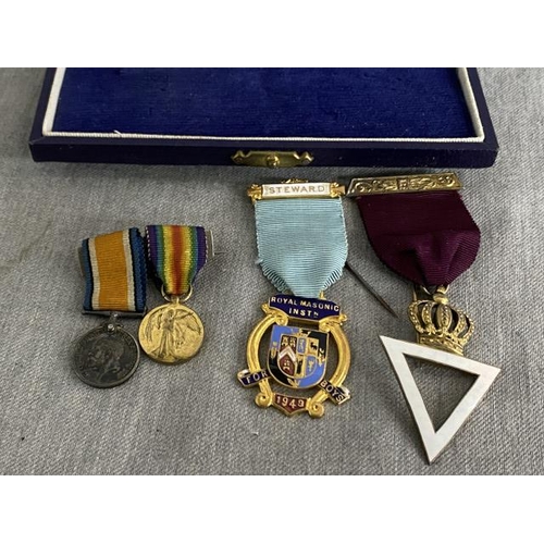 345 - Military miniature medals & Masonic medals