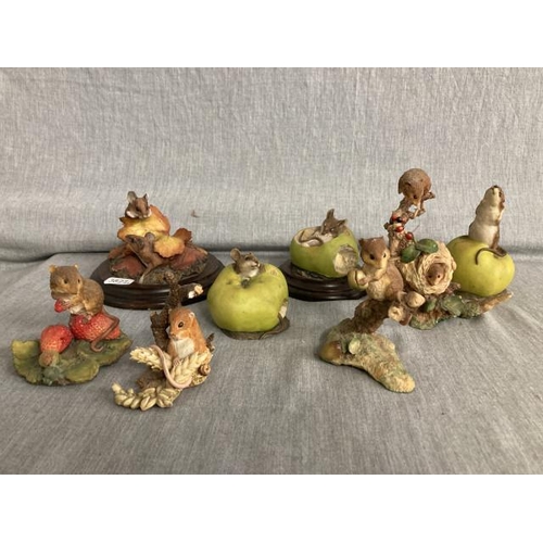 360 - 8 field mouse ornaments inc. 5 Country Artist, 3 Aynsley & 1 Sherratt & Simpson