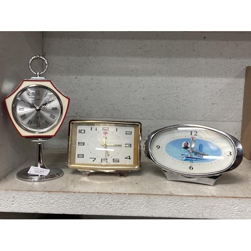 377 - 3 mid century clocks, working order