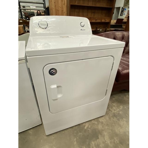 97 - AMANA DWJR-ELB-2406026-FM54 American tumble dryer (has an American plug, so a transformer will be re... 