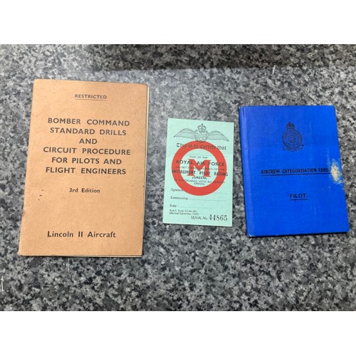 244 - Collection of old RAF flying booklets & flight calculator