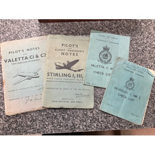 244 - Collection of old RAF flying booklets & flight calculator