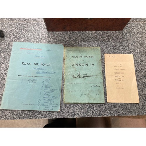 244 - Collection of old RAF flying booklets & flight calculator