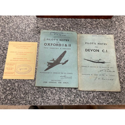 244 - Collection of old RAF flying booklets & flight calculator