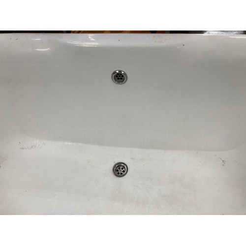 45 - Cast iron roll top bath 71H 173W 79D (Please arrange your own delivery - (we are unable to deliver t... 