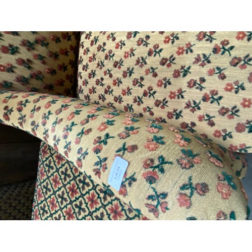 24 - Georgian upholstered wing armchair 76W