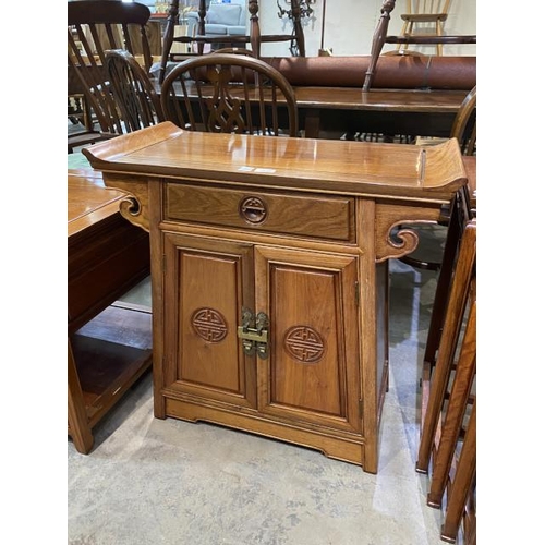 105 - Oriental rosewood altar table 73H 74W 36D