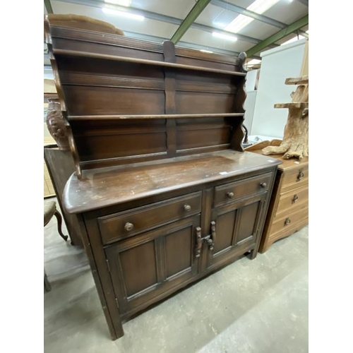 133 - Ercol elm dresser 150H 124W 45D