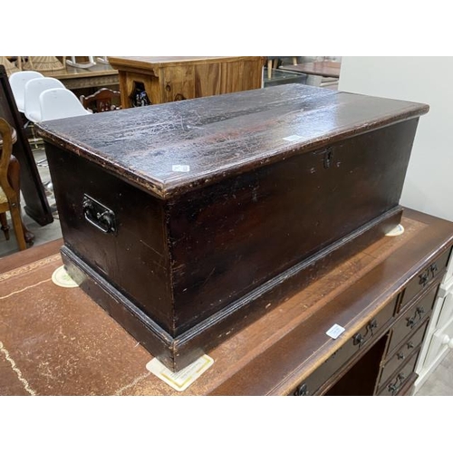 151 - Victorian pine blanket box 35H 83W 43D