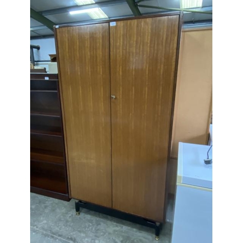 180 - Mid century teak G Plan fitted wardrobe 172H 91W 55D