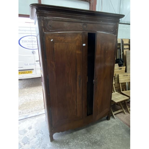 200 - 19th century French oak Armoire (as found) dated 1839 200H 147W 70D