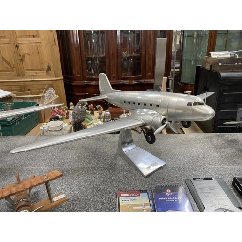 272 - Dakota DC3 Aircraft -  This model weighs nearly 3Kg. Made from corrugated and flat metal sections, c... 