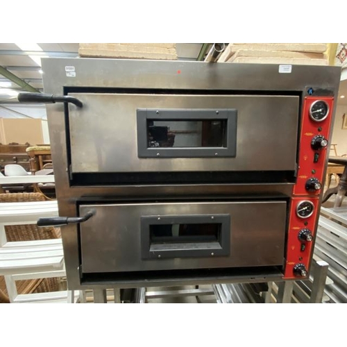 47 - Kitcheneers commercial double electric pizza oven (240V) 163H 89W 83D