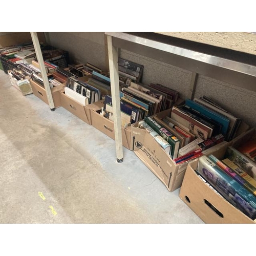 471 - 8 boxes of books mainly with themes of military campaigns, World War II,  aircraft, history, art etc