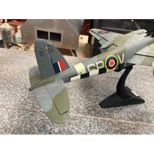 269 - Mosquito MM403 (as found, cockpit canopy missing) 23H 51W 41D and a Bravo Delta Model Spitfire Mk 11... 