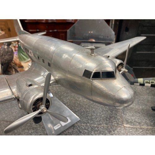 272 - Dakota DC3 Aircraft -  This model weighs nearly 3Kg. Made from corrugated and flat metal sections, c... 