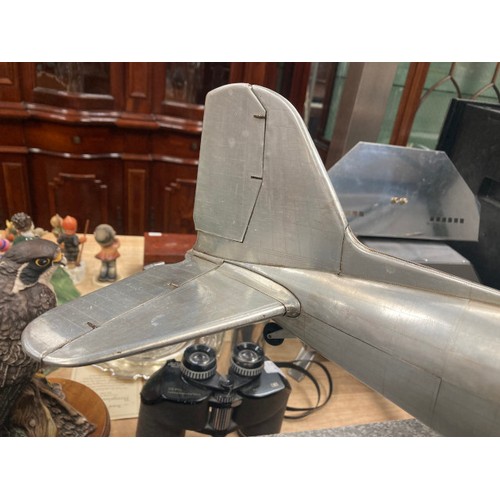 272 - Dakota DC3 Aircraft -  This model weighs nearly 3Kg. Made from corrugated and flat metal sections, c... 