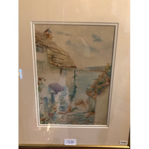 309 - Two framed signed watercolours, 'Housel Bay' by S.T. Beer 42x55cm & Smith 1921 40x48cm