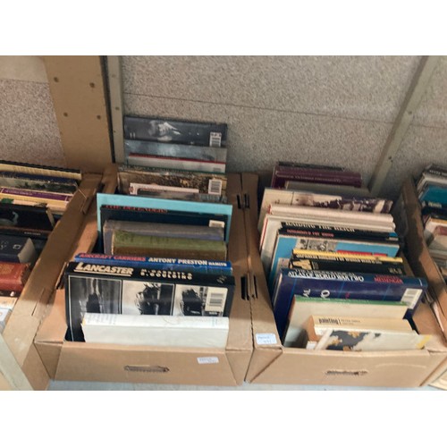 471 - 8 boxes of books mainly with themes of military campaigns, World War II,  aircraft, history, art etc