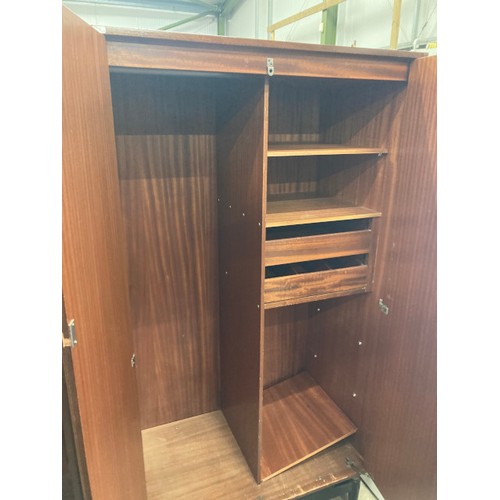 180 - Mid century teak G Plan fitted wardrobe 172H 91W 55D